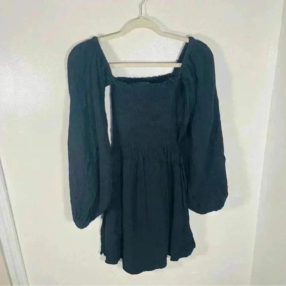 Cloe Cassandro Agatha Smocked Mini Dress Small - Picture 3 of 8